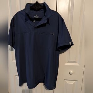 Infinity Deep Blue Polo Shirt, Scrubs. New/ Never Worn